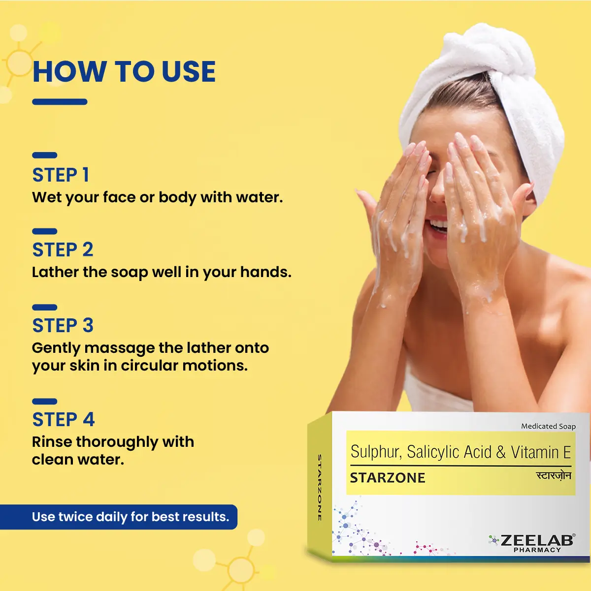 Starzone Soap 75 gm | Deep Cleansing & Fresh Skin